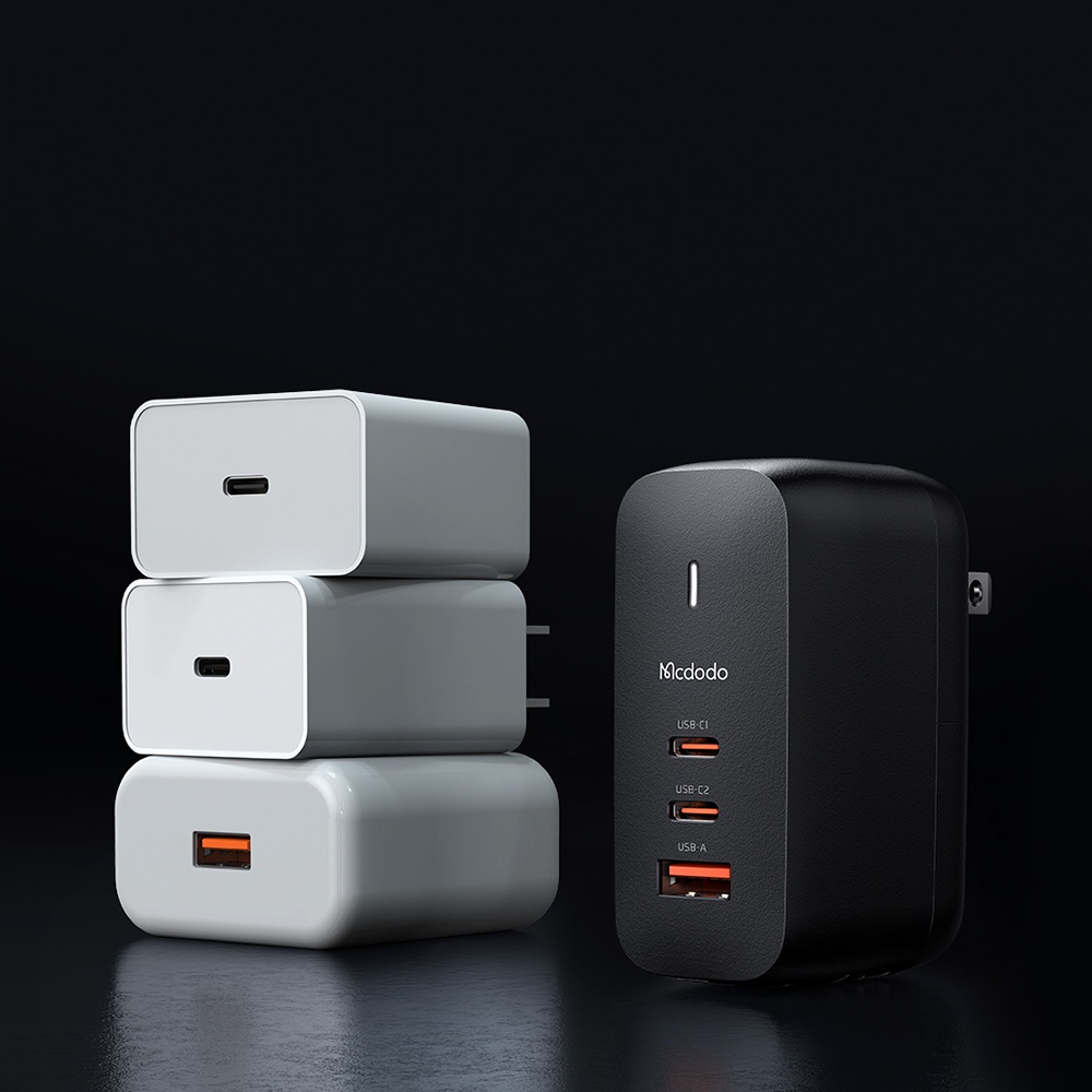 MCDODO CH-8442 70w GaN 3.0 Dual Type-c + USB Universal Seyahat Şarj Seti - Görsel 4