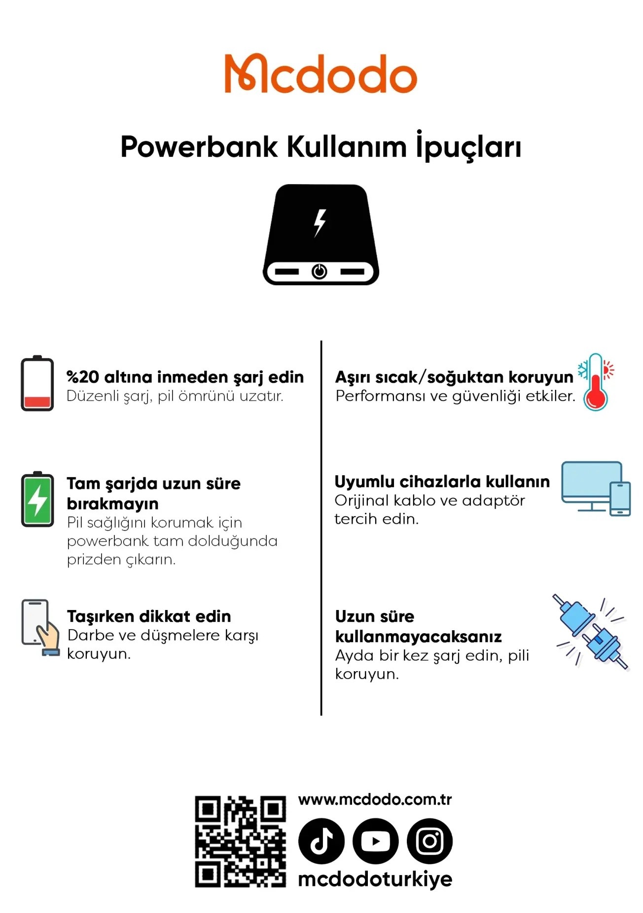 MCDODO MC-5930 30w 10000mAh Manyetik Wireless Powerbank- Beyaz - Görsel 9