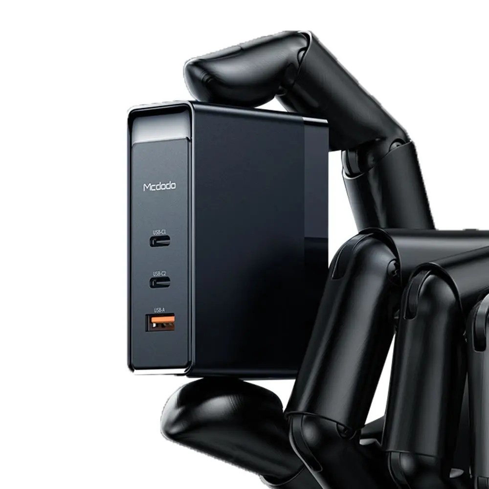 MCDODO CH-8101 100w GaN Serisi 3 Port Başlıklı 1xusb 2xtype-c Girişli Universal Şarj Adaptörü- Siyah - Görsel 3