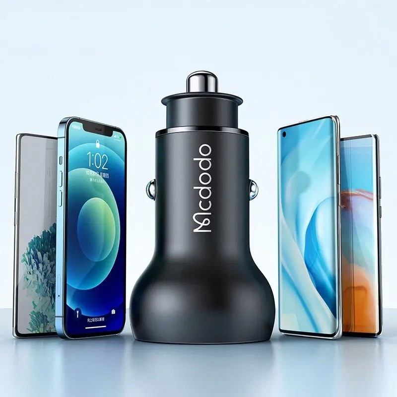 MCDODO CC-7030 45w 1xtype-c 1xusb Girişli Dijital Göstergeli Araç Çakmak Şarjı - Siyah - Görsel 5