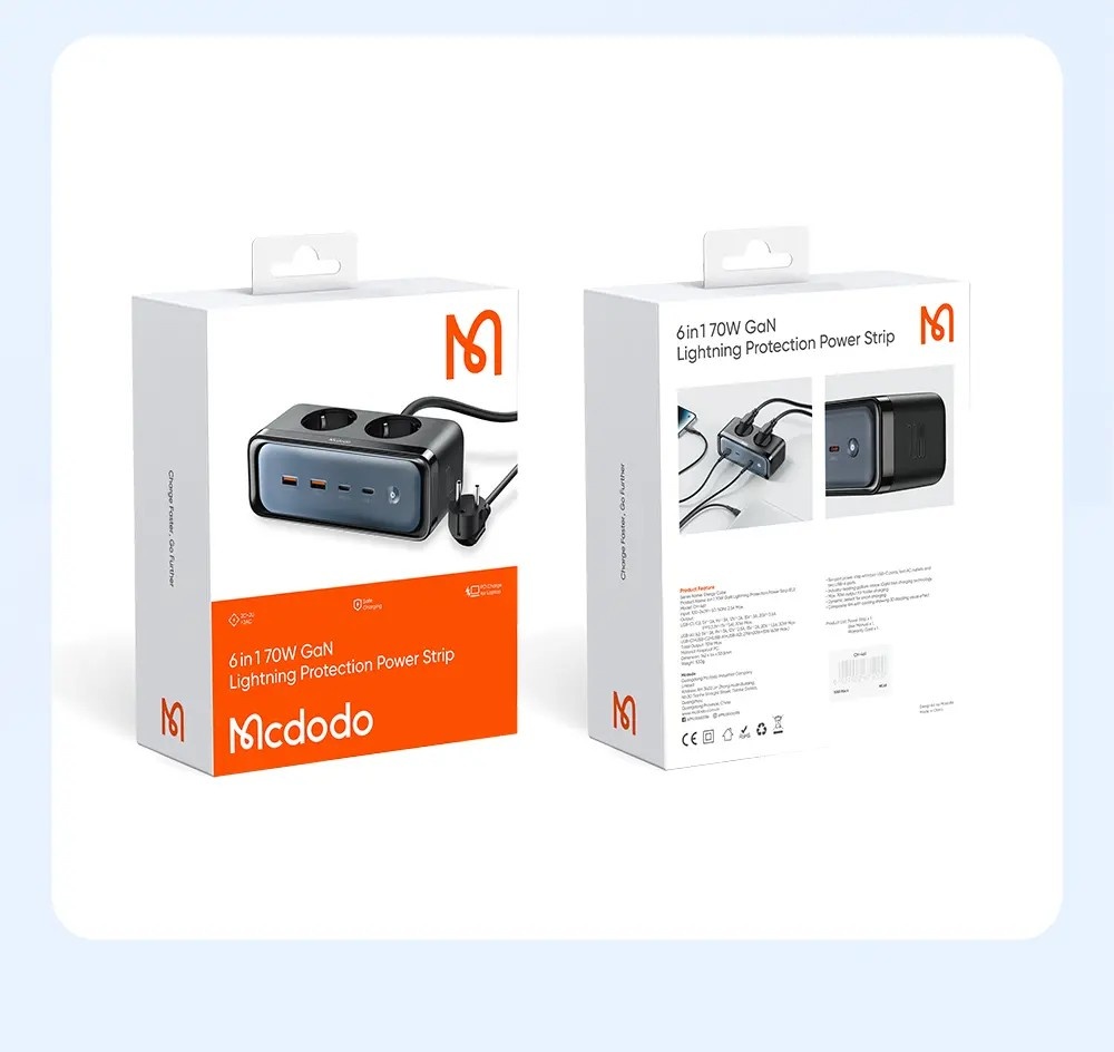 MCDODO CH-4610 6in1 70w GaN Akım Korumalı Güç Ünitesi - Görsel 8