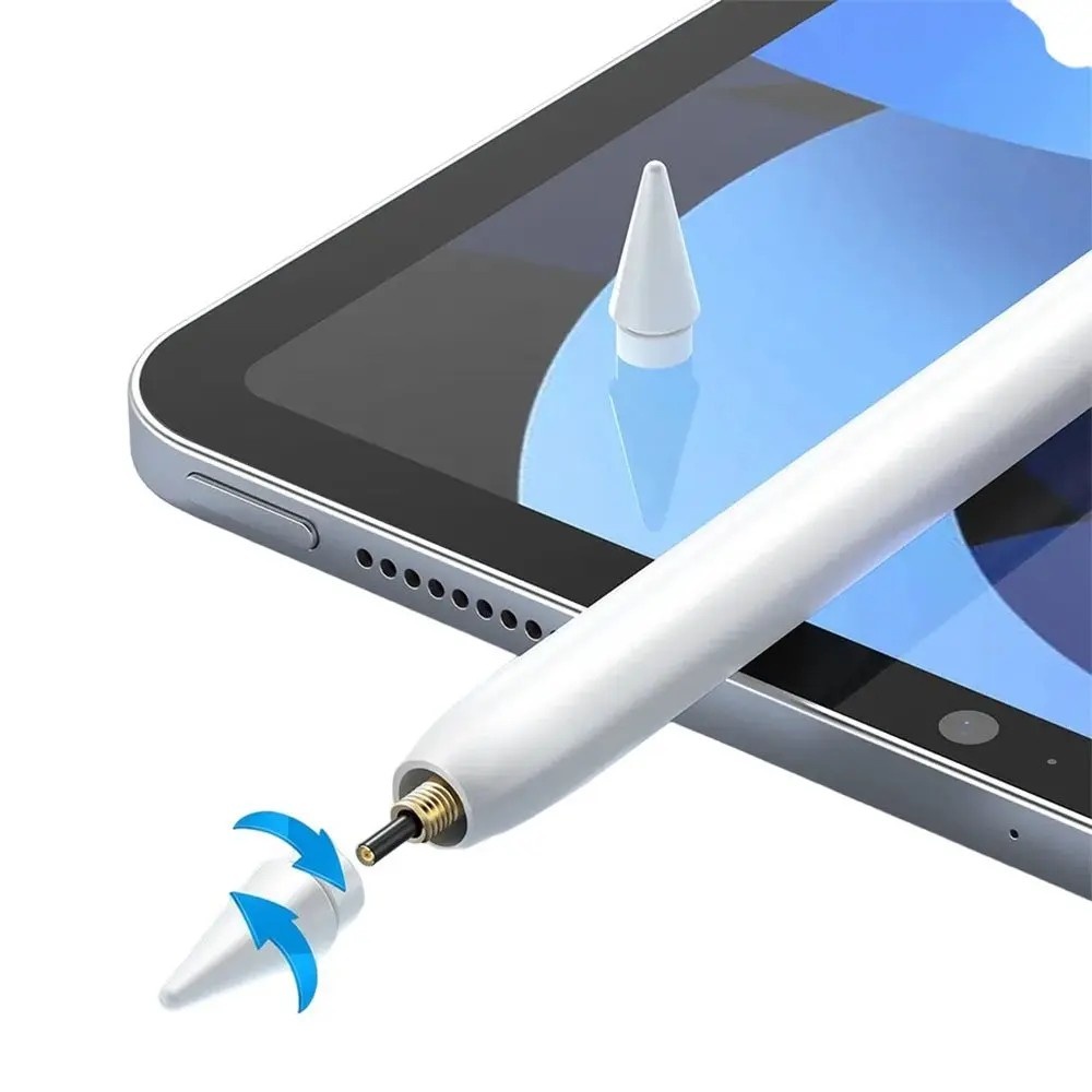 Mcdodo PN-3080 iPad, Windows ve Android için Manyetik Wireless Şarj Özellikli Tablet Kalemi - Beyaz - Görsel 3