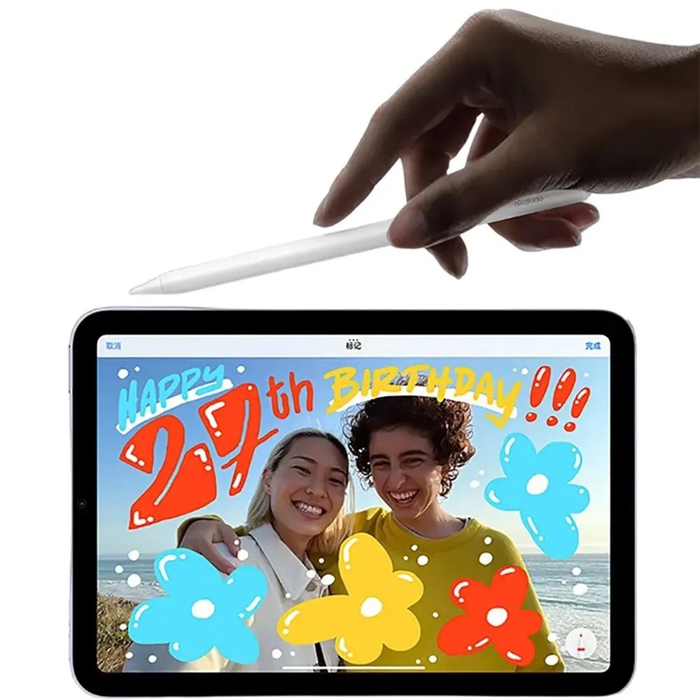 Mcdodo PN-3080 iPad, Windows ve Android için Manyetik Wireless Şarj Özellikli Tablet Kalemi - Beyaz - Görsel 4