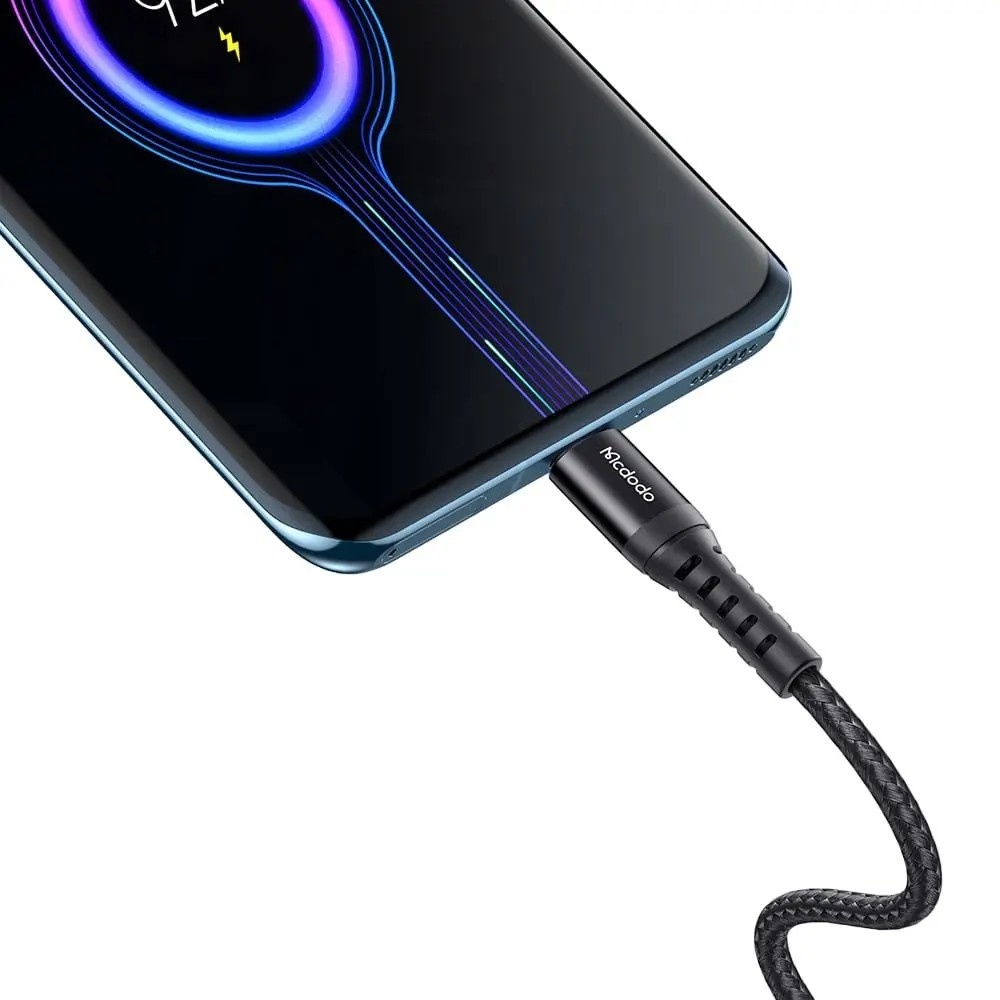 Mcdodo CA-2271 Type-C QC 4.0 Hızlı Data Şarj Kablosu 1m Siyah - Görsel 5