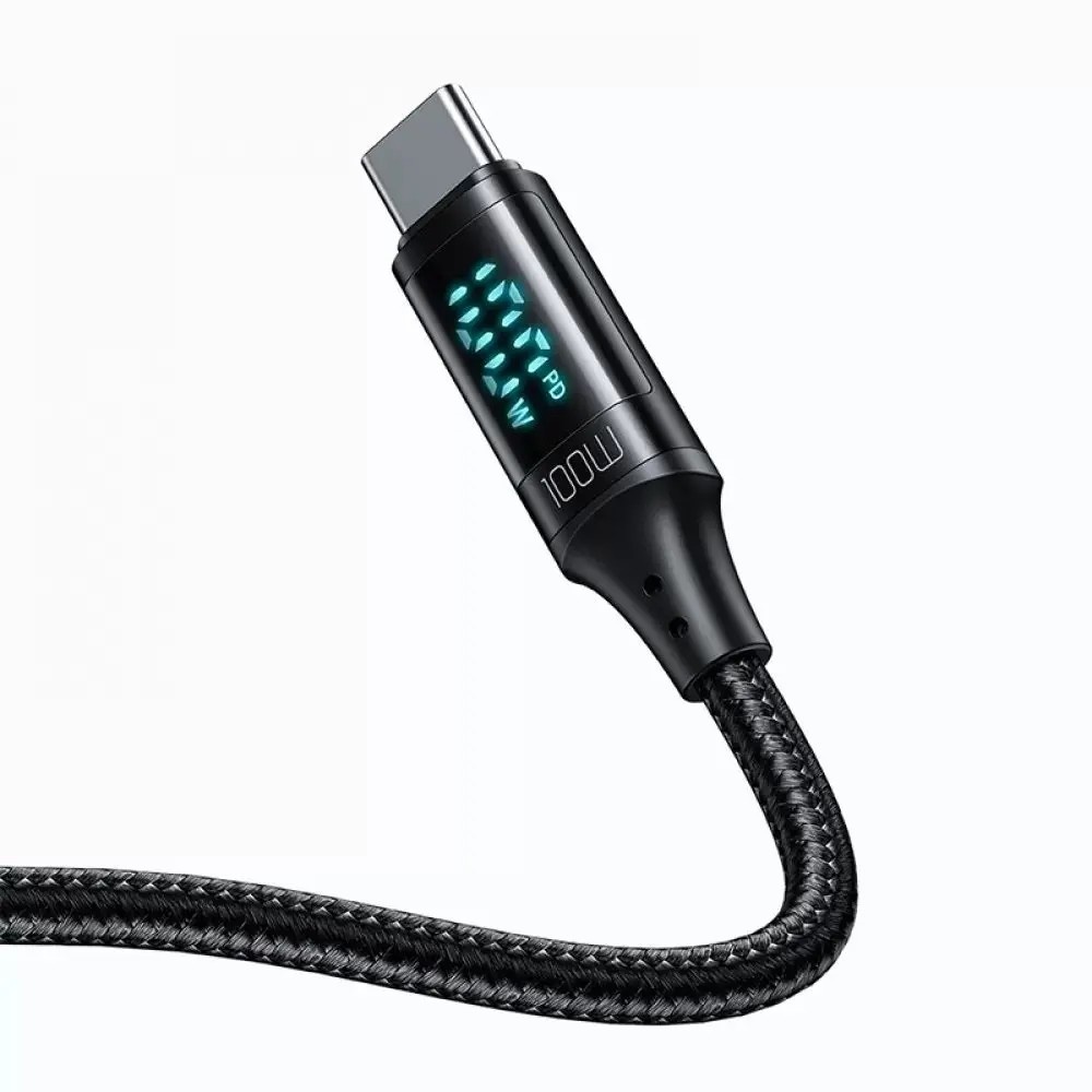 MCDODO CA-1100 100W TYPE-C TO TYPE-C DİJİTAL GÖSTERGELİ DATA-ŞARJ KABLOSU 5A 1.2M - Görsel 3