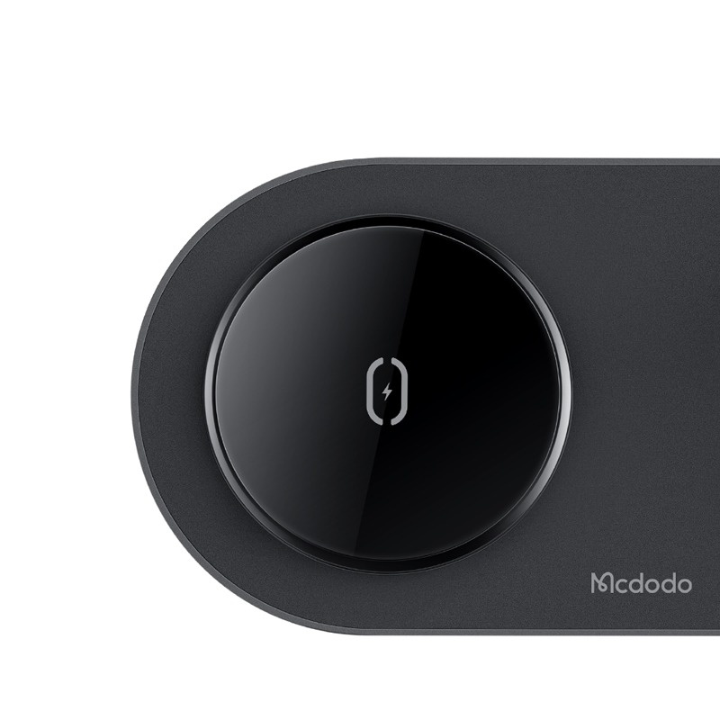 MCDODO CH-7061 3in1 15W Çoklu Magsafe Tws Kulaklık,Watch Saat ve Telefon Şarj Ünitesi-Siyah - Görsel 5