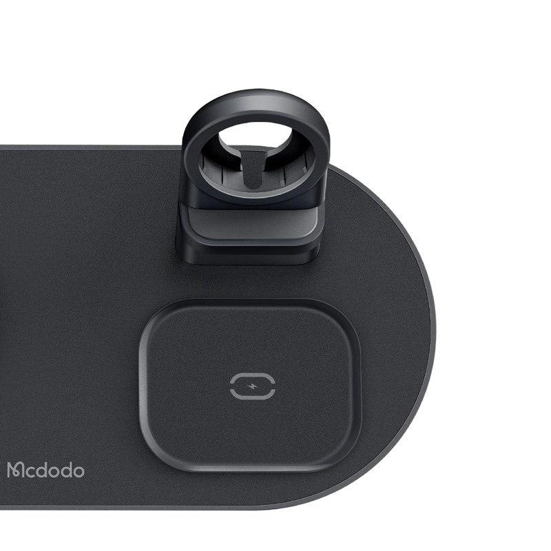 MCDODO CH-7061 3in1 15W Çoklu Magsafe Tws Kulaklık,Watch Saat ve Telefon Şarj Ünitesi-Siyah - Görsel 4